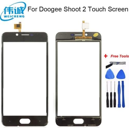 Touch Screen For Doogee Shoot 2 Sensor Touch Screen Digitizer Panel Front Glass TouchScreen Tools Sensor Capacitive Adhesive