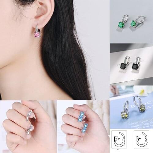 Drop Earrings for Women Gilded color Crystal Water Drop Hanging Prevent Allergy Earring Gift for Yourself