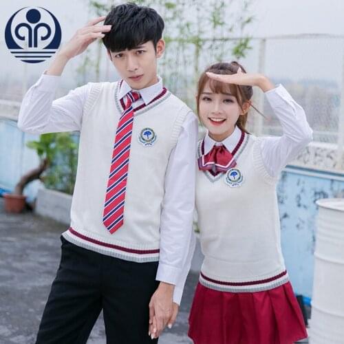 Students School Uniform Adult New British Style Middle School Clothes 4pcs Male Clothes Fashion Leisure Style Suit D-0583