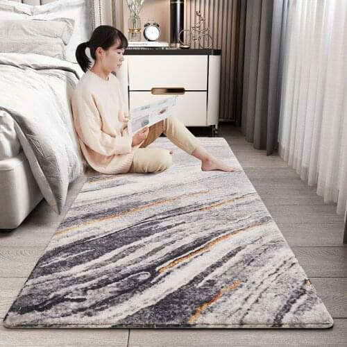 Bedroom Carpet Soft Bedside Long Runner Rugs Fluffy Shaggy Living Room Carpets Kids Room Hallway Modern Nordic Play Carpet Mat