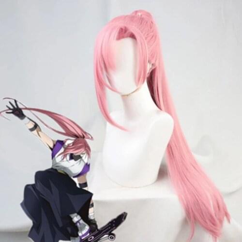 Anime SK8 Cherry Blossom Cosplay Long Straight Hair Pigtail Ponytail Heat Resistant Pink Wig