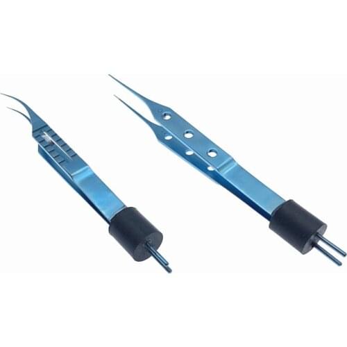 Titanium Bipolar Forceps ophthalmic instrument surgical straight shaft