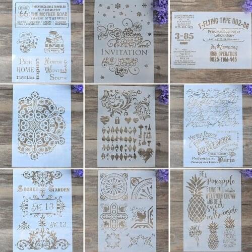 New Diy Craft Layering Stencils Template For Walls Painting Scrapbooking Stamping Tableau Decoration