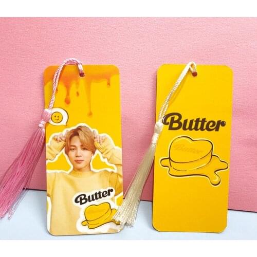 South Korean Groups K-pop Bangtan Boys small Cards Butter Bookmarks JUNGKOOK JIMIN SUGA JIN Paper Card Photocard Card Same Style