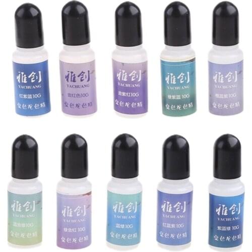 10 Colors Color Shift Pearl Pigment Aurora Chameleon-Resin Pigment Kit Colors Change Resin Colorant Dye Resin Art Crafts