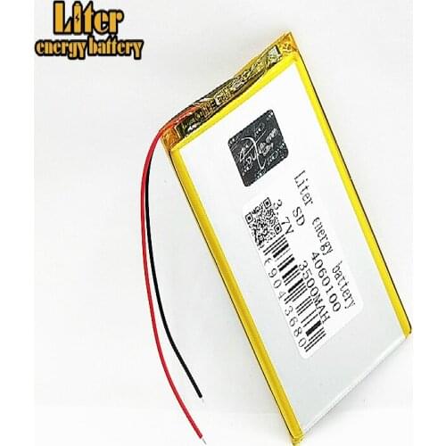 3.7V 3500mAh 4060100 Lithium Polymer Li-Po li ion Rechargeable Battery cell For Mp3 MP4 MP5 GPS mobile bluetooth Game Player