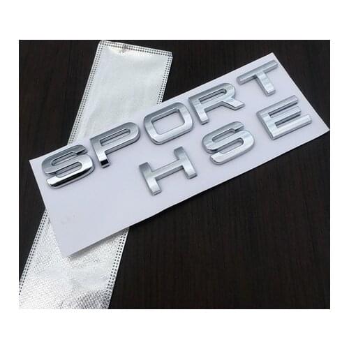 3D Silver Sport Hse Custom Auto Fender Emblem Trunk Badge Decals Sticker Car Accessories