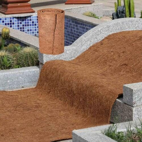 60x100cm Natural Coconut Palm Fiber Coco Liner Bulk Roll Mat Carpet Flower Basket Flowerpot Wall Basket Pet Reptile Carpet