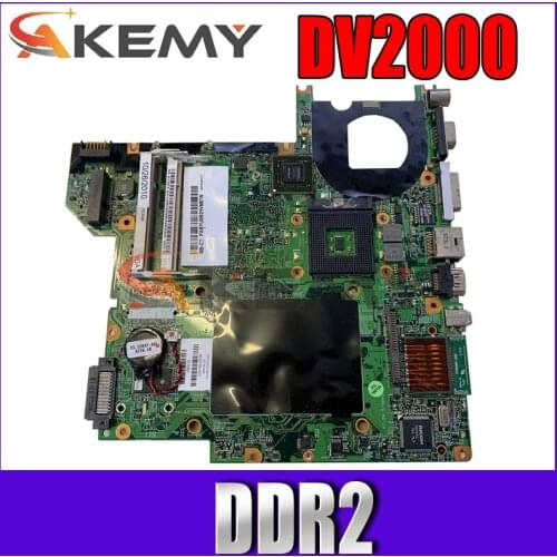 AKemy 460716-001 460716-501 Laptop motherboard For HP Pavillion DV2000 DV2700 V3000 Mainboard G86-630-A2 DDR2