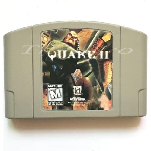 English Language Video Game for 64 Bit Console USA NTSC Version Quake II Video card