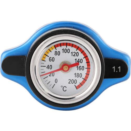 Car Small Head Thermostatic Cap Cover Pressure Rating w/ Water Temperature Gauge