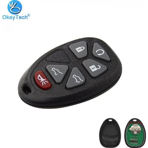OkeyTech For Chevrolet Avalanche Cadillac Escalade 315MHZ Car Key 6 Buttons For Chevrolet Buick Remote Control FCC ID OUC60270