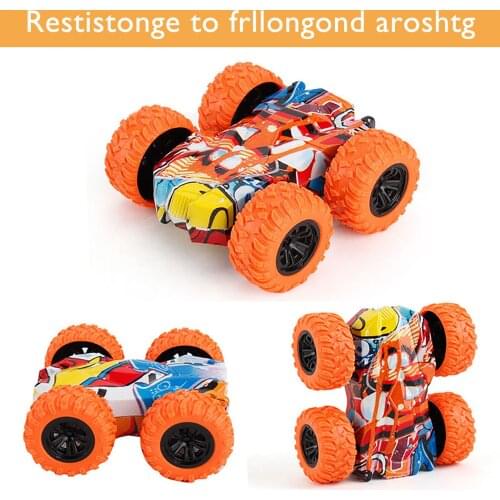 Kids Toy Car Fun Double-Side Vehicle Inertia Safety Crashworthiness and Fall Resistance Shatter-Proof Model for Child