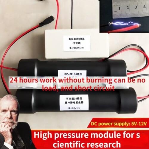 Arc electrostatic generator with high voltage module step up transformer for scientific research