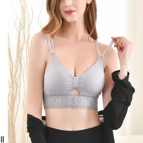 Cotton Bra Sexy Lace Bra Brathable Sport Bra Running Push Up Gym Fitness Yoga Suit Underwear bras women sports bras Cotton bra