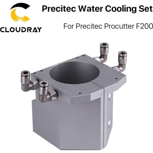 Cloudray Water Cooling Set for Precitec Procutter FL 200mm 92*100mm Metal Cooling Kit for Fiber Laser Machine
