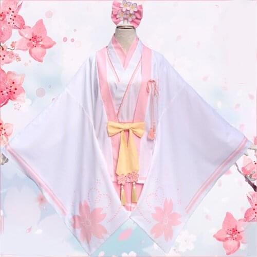 1 set Japan Anime Cardcaptor Sakura Cosplay Costume Kimono Sakura Haori Coat & Tops & Skirt Suit for Women Girl Gift
