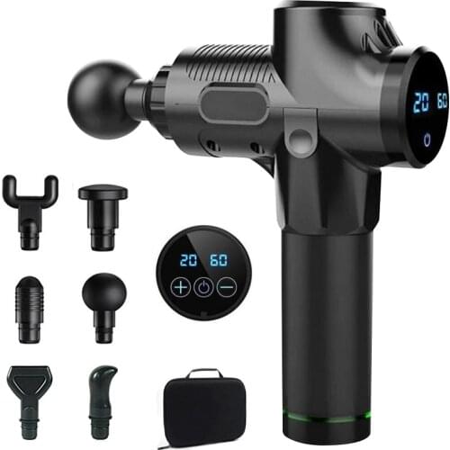 Massage Gun Muscle Stimulator 20 Speeds Body Massager Black Phoenix a2 Gun Massage MG57201