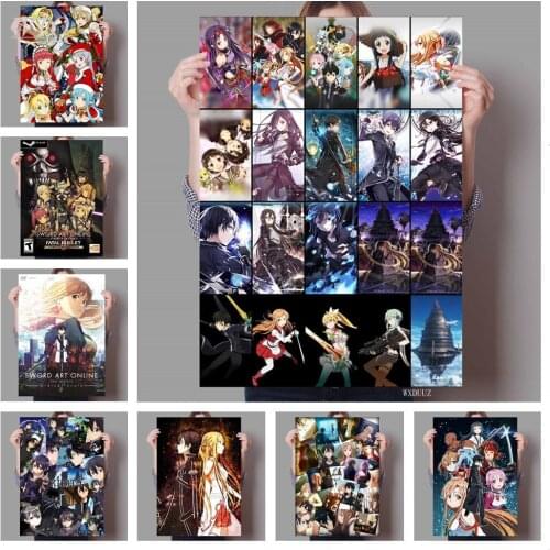Sword Art Online Alicization Anime Posters High Quality Canvas Painting Anime Wall Decor Wall Art Picture Room Decor Home Decor