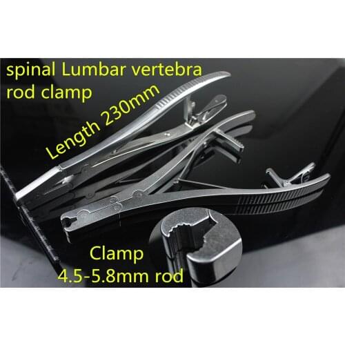 Medical orthopedic instrument spine Lumbar vertebra rod clamp 5.5 6.0 Pedicle screw rod system Clips titanium rod forcep Pliers
