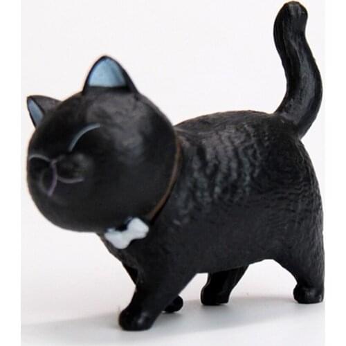 Set of 9 Lovely Cats Figurines Free Standing Desktop Kitten Dolls Ornaments