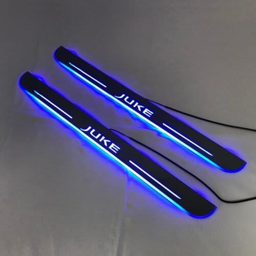 Welcome Pedal Lights For Nissan Juke 2010 - 2019 2020 Pedal car Door Sill Pathway Lamps led thresholds scuff plates Avante md