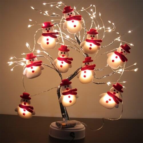 Christmas Tree Decor Snowman Garland String Light Merry Christmas decorations for home 2021 Cristmas Ornament Xmas Navidad 2022