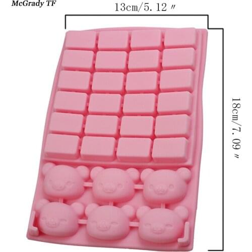Cartoon Silicone Fondant Cake Mold Chocolate Mold Clay Mold Fondant Cake Decoration Bear mold Cake Accessories Baking Tools
