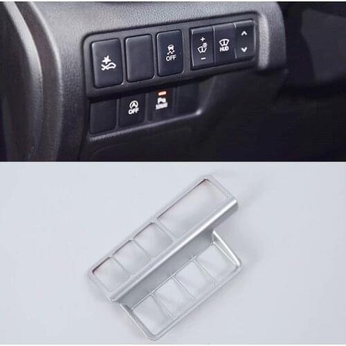 Car Styling ABS Matte Interior Headlight Lamp Adjust Buttons Cover Trim For Mitsubishi Eclipse Cross 2018 2019 Left Hand Drive