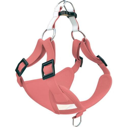 Pet dog rope chest harness reflective dog leash vest type chest back suit suede breathable dog harness