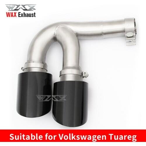 High quality Stainless steel with carbon Exhaust Tailpipe for Volkswagen Tuareg end pipes