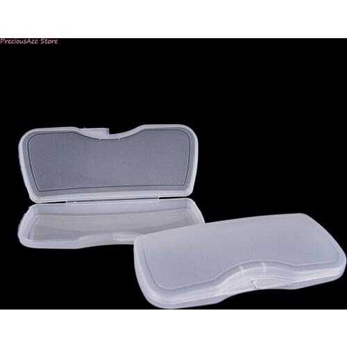 1pc PVC Plastic Durable Transparent Matte Polarized Clip Sunglasses Glasses Case Hard Box Eyewear Accessories