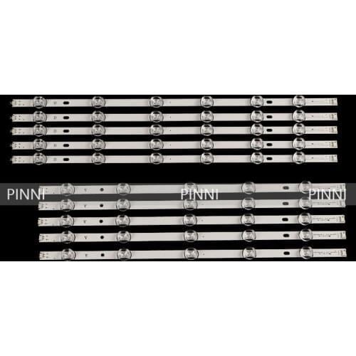 10pcsLED Backlight strip for LG 55 TV 55LB5670 CR 55LB570V ZB 55LB570U ZK AGF78401601 LC550DUE FGM4 6916L 1987A 6916L 1988A