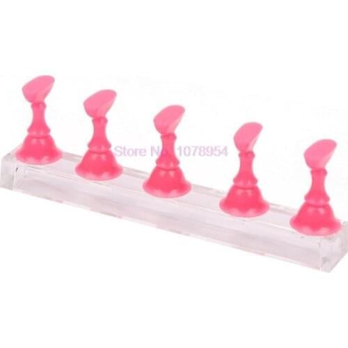 200pcs Nail Art Practice Display Stand Rack Checker Board Tips False Nails Holder UV Gel Showing Shelf Training Base Manicure