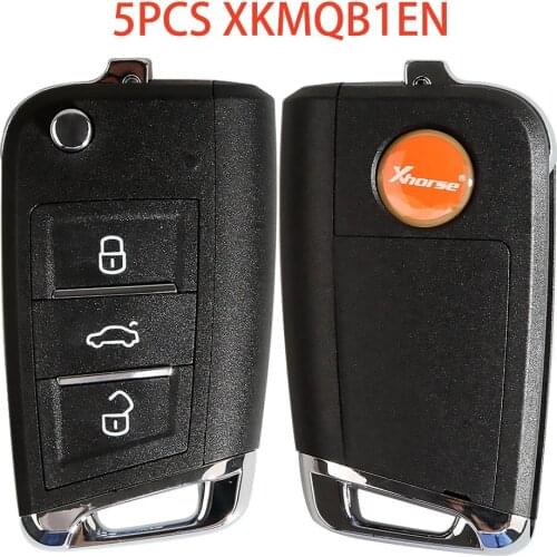 5pcs/lot Original Xhorse XKMQB1EN for VW Remote Key MQB Style 3 Buttons for VVDI Key Tool for VVDI MINI Key Tool Key Programmer