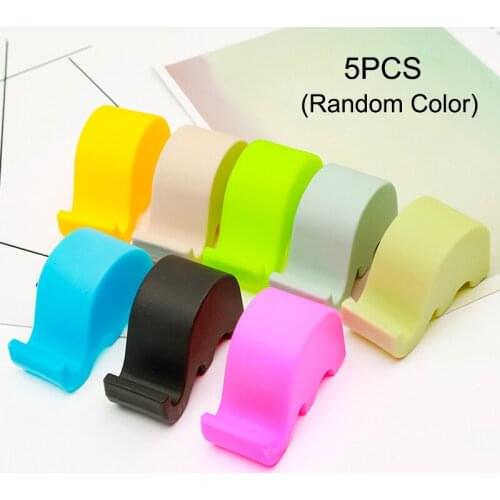 5Pcs Universal Mini Elephant Smart Phone Table Desk Mount Stand Holder for Mobile Phone Tablets NK-Shopping