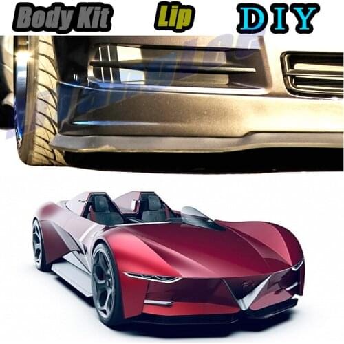Car Bumper Lip Front Spoiler Skirt Deflector For Alfa Romeo 33 Stradale Tune Car Modification Modified Body Kit Lips