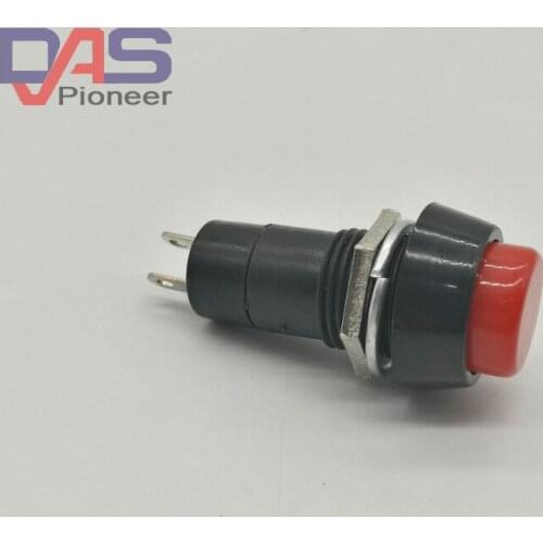 PBS11b Car switch no locking AC 250V 3A Round Cap Momentary N O Off on Push Button Switch