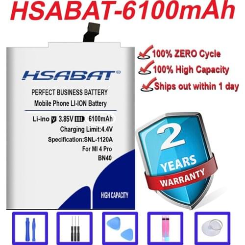 BN40 original HSABAT 100% New Batteries 5900mAh Battery for Xiaomi Redmi 4 Pro Battery Redmi 4 Prime 3G RAM 32G ROM Edition