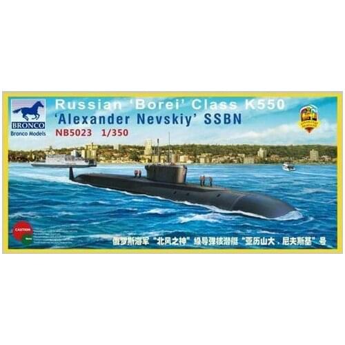 Bronco NB5023 1/350 Russian Borei Class K550 Alexander Nevskiy SSBN