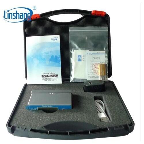 60 Degree Digital ceramic stone wood leather Gloss Meter Tester With 0-200GU Glossmeter Temperature Compensation Function LS191