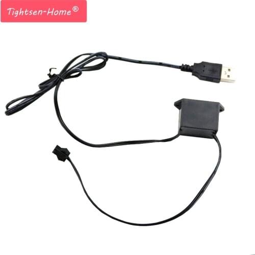 El wire inverter Power Driver for Light Strip Mini 5V USB 1-5M 1M 3M 185mm EL Wire Cable Neon Glow Inverter Festival Decoration