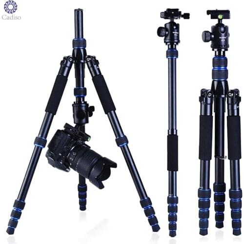Cadiso AZ-310 Photo Video Tripod for DSLR Camera Stand Micro Single Portable Travel Monopod with Ballhead Quick Release Plate