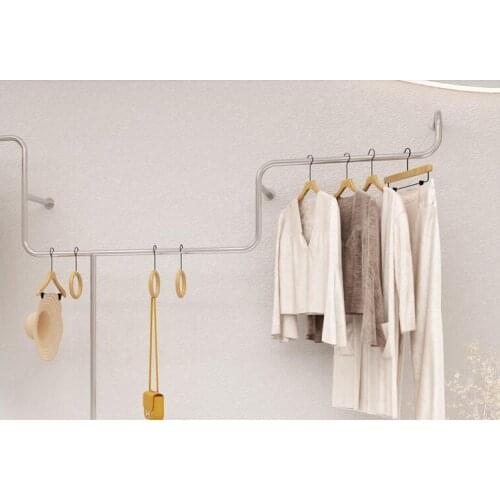 Stainless steel creative wall display rack