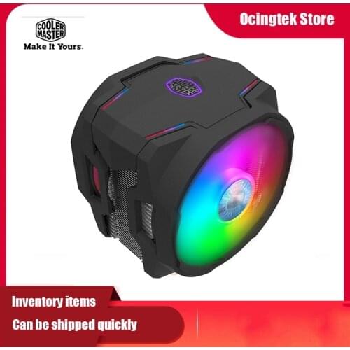 Cooler Master T610P ARGB 6 Heatpipe CPU Cooler 12CM Double PWM Silent Fan with controller For Intel 115x 2011 2066 AMD AM4 AM3
