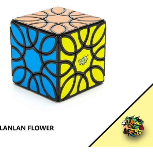 Lanlan Sunflower Magic Cube Twist Speed sticker Cubo Magico Puzzle Educational Toys For Children Irregular Petal Professional