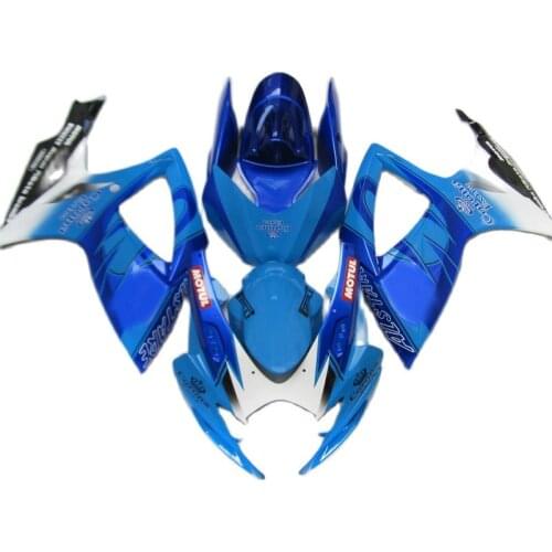 Injection Molding Motorcycle Fairings for SUZUKI GSXR 600 750 2006 2007, Blue Black fairing kit GSXR600 GSXR750 k6 k7 PL257