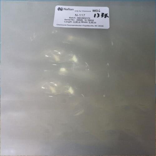 Dupont proton exchange membrane N117 perfluorosulfonic acid membrane Nafion 4x4cm 6x6cm 7x7cm