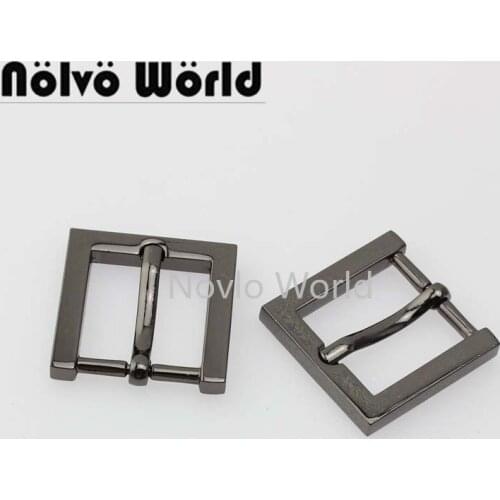 Nolvo World 5-20-100pcs 4 colors 20mm 3/4 Inch tabular buckle pin buckle classic buckles for bag belt adjusted
