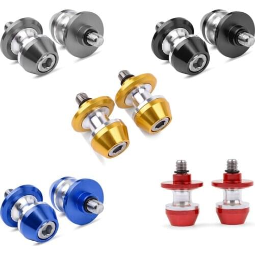 Motorcycle 8MM Universal CNC Aluminum Swingarm Swing Arm Slider Spool Stand Screw Bolt for Honda Suzuki Ducati Kawasaki